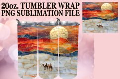 Radiant Reflections: Gilded Luminous Tumbler Wrap 20oz Product Image 1
