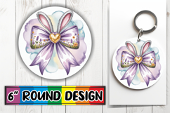Radiant Keychain Circle Style, Easter Bow Product Image 1