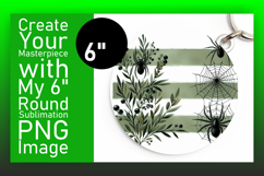 Chic Round Design Keychain Artwork , Halloween Product Image 1
