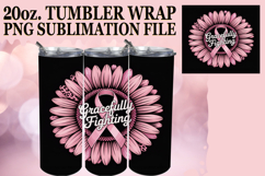Happy Moments 20oz tumbler wrap, Breast Cancer Product Image 1