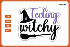 Funny Halloween Sticker | Feeling Witchy Product Image 3