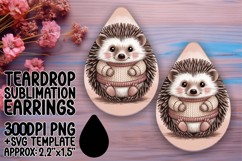 Elegant Teardrop Earrings Design Template , Valenines Animal Product Image 1