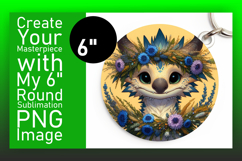 Gorgeous Circle Design Sublimation Template , Dragon Product Image 1