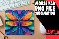 Vibrant Whimsical Colorburst Mouse Pad, Sublimation Product Image 1