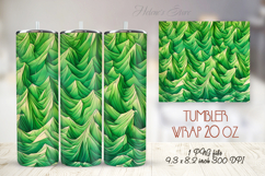 Abstract texture green straight tumbler 20oz wrap Product Image 1