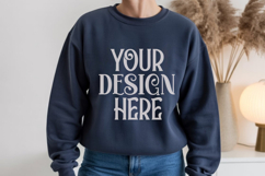 Navy Gildan 18000 Sweatshirt Model Mockups Product Image 1