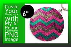 Colorful Sparkly Stripes Round Design Product Image 1