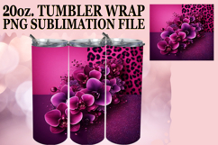 PRESENT OF LOVE 20oz TUMBLER WRAP, Leopard Prints Product Image 1