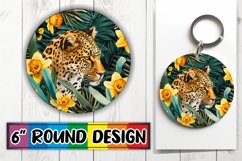 Tropical Wilderness Round Sublimation Product Image 1