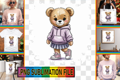 Cozy TSHIRT Gift Ideas PNG, Teddy Bear Product Image 1