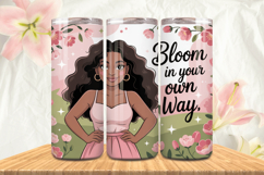 Black Girl Magic Black Woman Positive mind 20oz Tumbler wrap Product Image 1