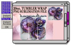 Golden Petal Majesty 20oz Tumbler Wraps Product Image 1