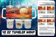 Glittery Lavender Lullaby Tumbler Wrap Pattern, 40oz Product Image 1