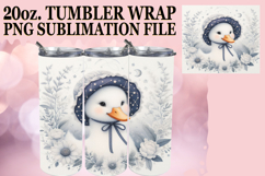 Heartfelt Sublimation 20oz tumbler wrap, Goose Product Image 1