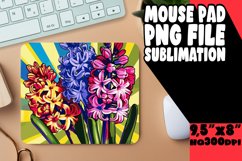 Radiant Flower Pattern Mouse Pad Design Designs PNG Product Image 1