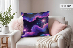 Happy New Year PNG Pillow, Festive New Year's Eve 2026 PNG Product Image 1