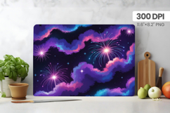 Happy New Year Cutting Board PNG Festive New Year's Eve 2026 Product Image 1