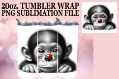 Sweet Sublimation 20oz tumbler wrap, Cute Animals Product Image 1