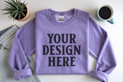 Daisy Gildan 18000 Folded Flat Lay Mockups Product Image 1