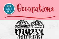 Nurse Anesthetist svg with Heart - CRNA nurse anesthetist Product Image 2