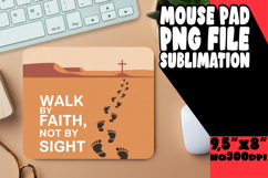 Cheerful Mouse Pad Sublimation Style, Religious Product Image 1