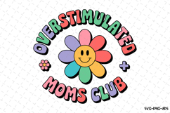 Overstimulated Moms Club SVG Design | Mother&#039;s day Svg Product Image 1