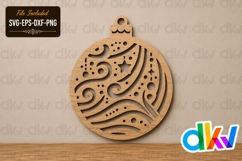 Christmas Ornament SVG Laser Cut File Product Image 1