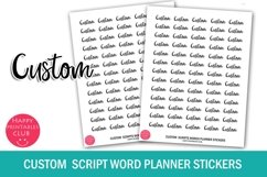 Custom Planner Sticker I Script Words Planner Stickers Product Image 1