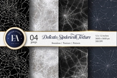 Spiderweb Pattern Seamless Delicate Tileable Digital Paper Product Image 1
