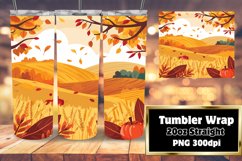 Watercolor Autumn Tumbler Wrap | 20oz Sublimation Product Image 1