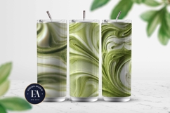 Matcha Latte Swirl Pattern, Creamy Matcha Abstract Paper Product Image 2