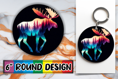 Radiant Ornaments Round Design, Animals Art Product Image 1
