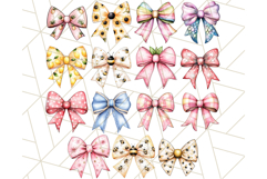 Bright Summer Bow PNG, Cute Watercolor Coquette Bows Png Product Image 2