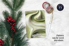 Matcha Latte Swirl Pattern, Creamy Matcha Abstract Paper Product Image 4