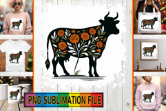VIBRANT PNG Sublimation Gifts, Flower Animals Product Image 1