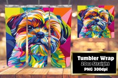 Creative Abstract Dog Wrap 20oz Design Product Image 1