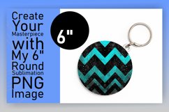 Glittery Stripe Pattern Round Design for Sublimation Product Image 1