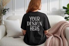 Black Comfort Colors C1717 Shirt Mockup, CC 1717 T-shirt C Product Image 1
