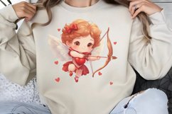 Cute Watercolor Valentines Day Clipart PNG Product Image 1