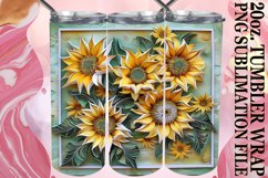 Spring 3D Blossom Tumbler Wrap - 20oz Art Product Image 1