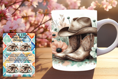 EYE-CATCHING 11oz Mug Wrap PNG , Western Product Image 1