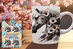 SLEEK PNG Mug Wrap Design 11oz , Horse Product Image 1