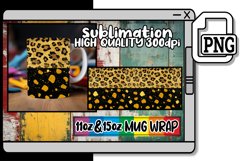 Vibrant Wildflower &amp; Blossom Brilliance Mug Sleeves Leopard Product Image 1