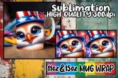 Dreamy vibes 11oz 15oz sublimation wrap, USA Animals Product Image 1
