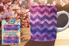 Sparkling Glitter Stripe Mug 11oz/15oz Wrap for Sublimation Product Image 1