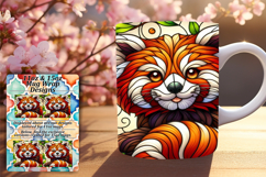 Floral 11oz Mug Wrap Png Template , Animals Product Image 1
