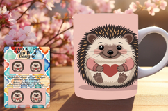 Vivid 15oz Mug Wrap Png Template , Valenines Animals Product Image 1