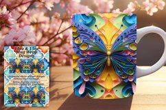 Enchanting 3D Butterfly Spring Mug Wrap Product Image 1