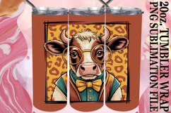 GIFT OF JOY 20oz TUMBLER WRAP, Cute Cow Product Image 1