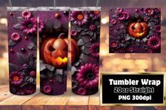 ELEGANT 20oz Tumbler Wrap for Creative Gifts , 3D Pumpkin Product Image 1